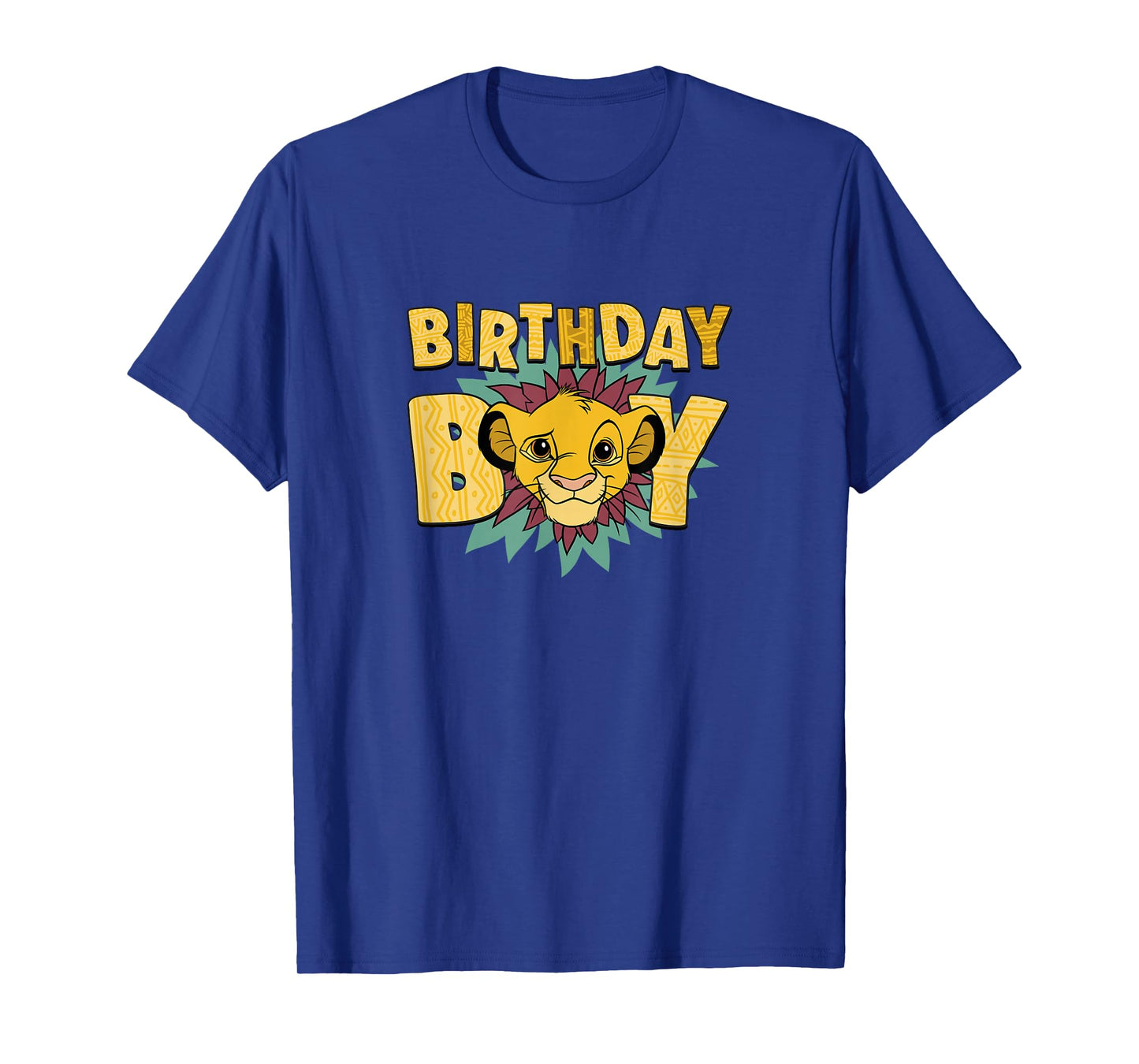 Disney The Lion King Birthday Boy Simba Big Face Chest Logo T-Shirt