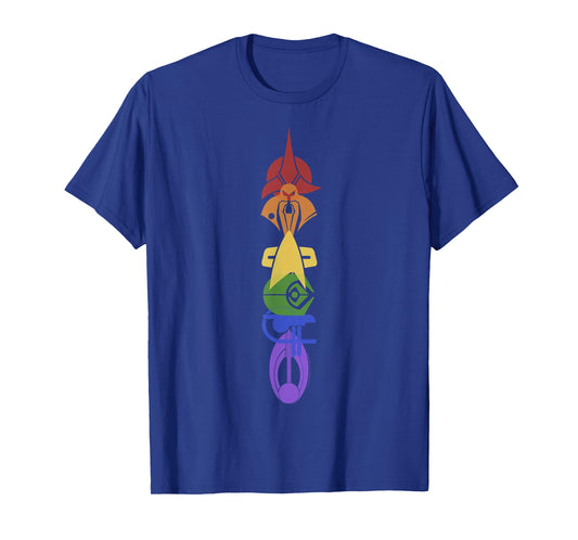 Star Trek: Deep Space Nine United Rainbow Symbol Stack T-Shirt