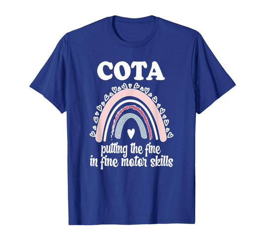 COTA Rainbow Certified Occupational Therapist Assistant T-Shirt