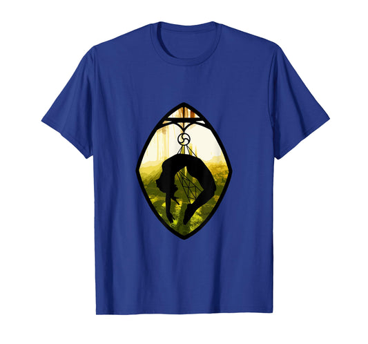 "Shibari Forest Silhouette" Japanese Rope Bondage T-Shirt T-Shirt