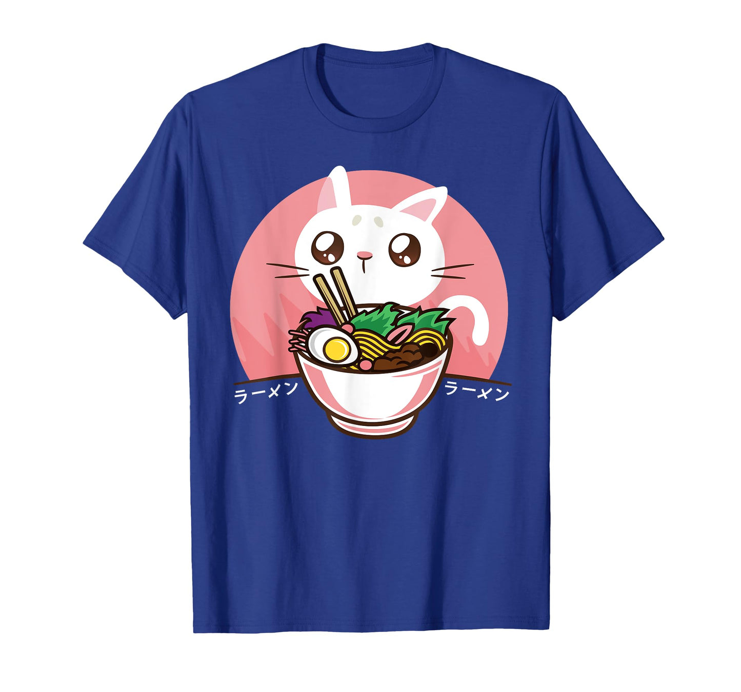 Kawaii Japanese Ramen Noodles Anime Cat Lover Gift T-Shirt