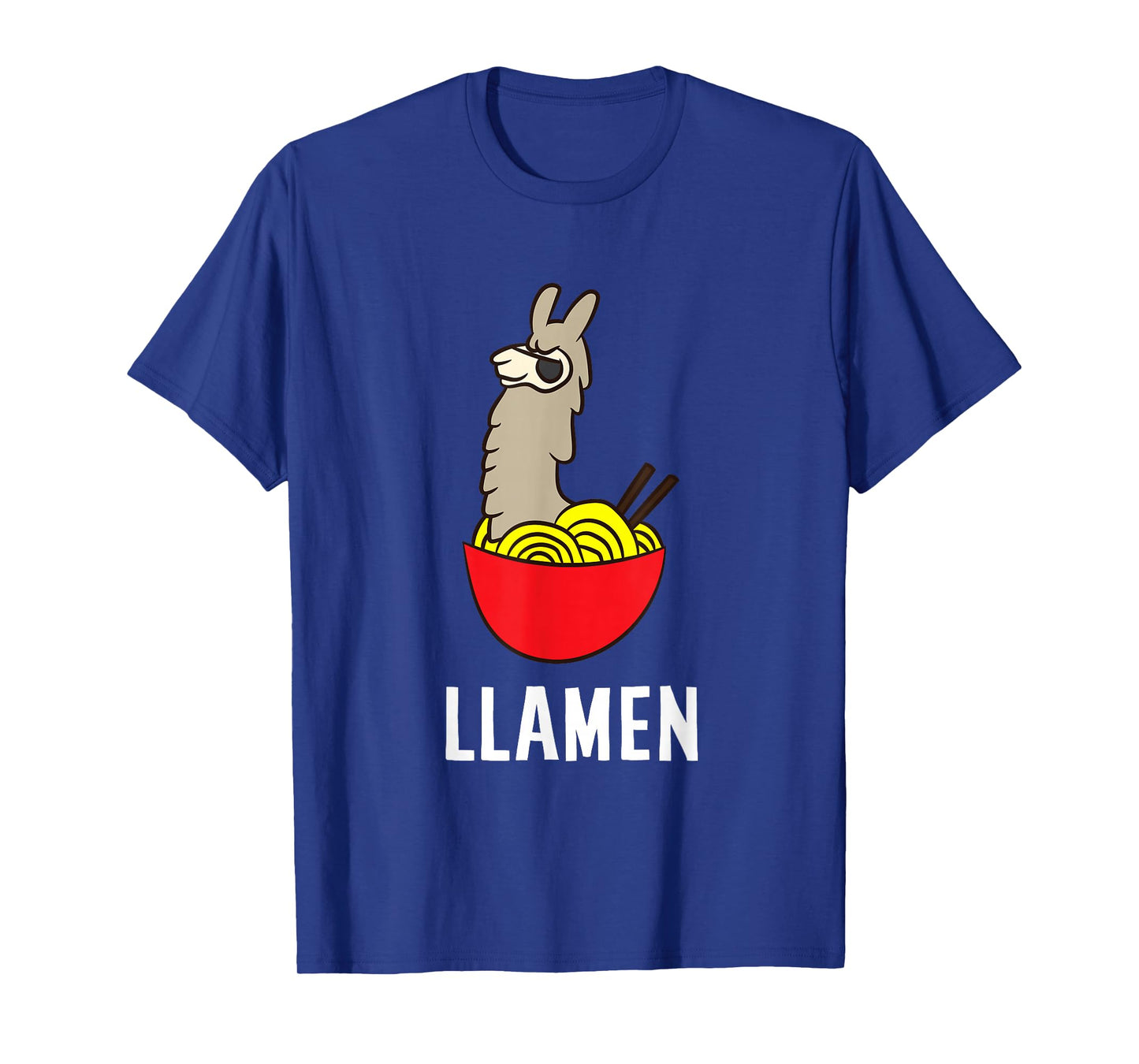 Funny Llama LLamen Noodles Chinese Food Llama T-Shirt