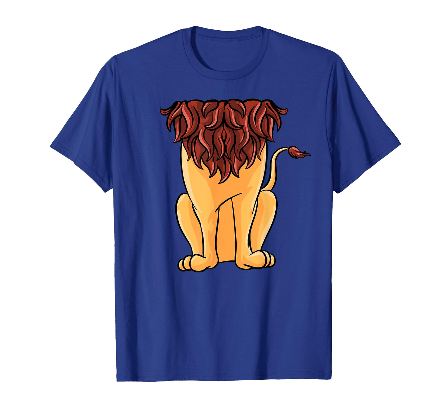 Cute Headless Lion Costume Halloween Funny Big Cat Mane Gift T-Shirt