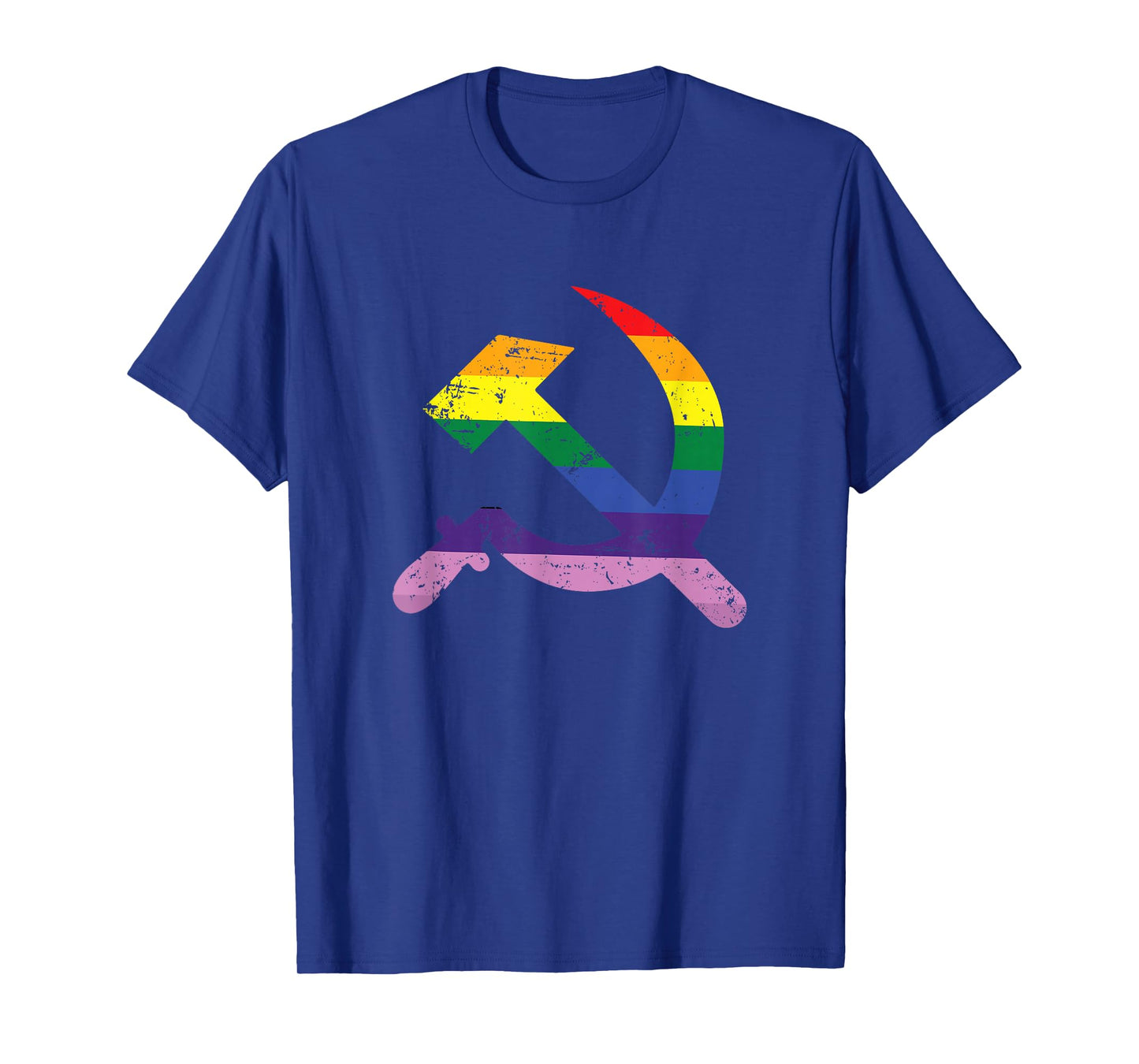 LGBTQ Hammer And Sickle Communist Rainbow Flag Pride T-Shirt
