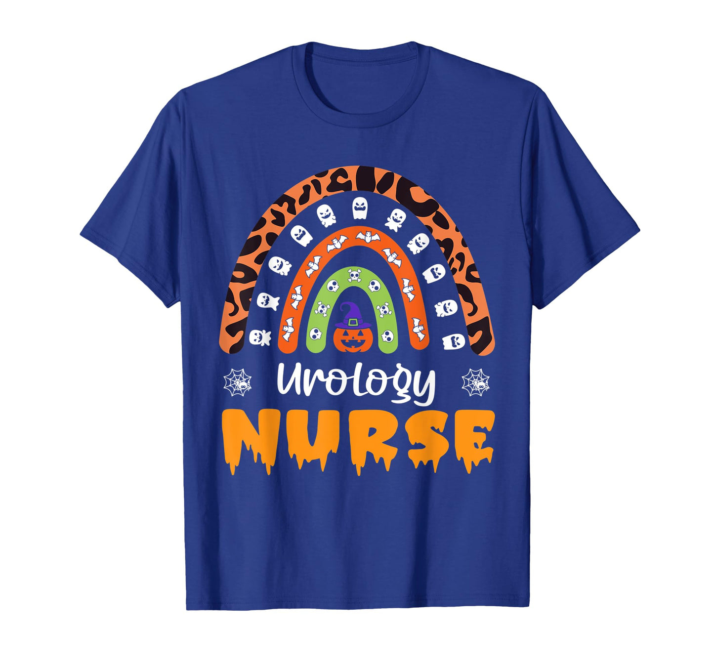 Urology Nurse RN Leopard Rainbow Women Halloween Costume T-Shirt
