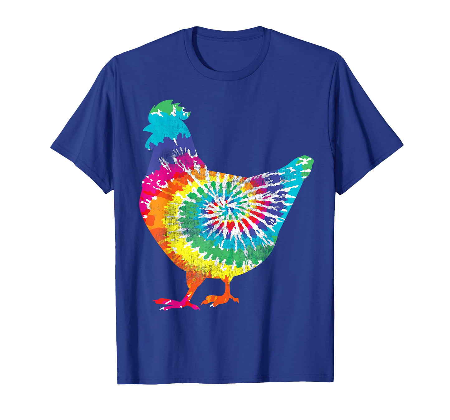Tie Dye Chicken for Hippy Farmer Hobby Farm T-Shirt Small