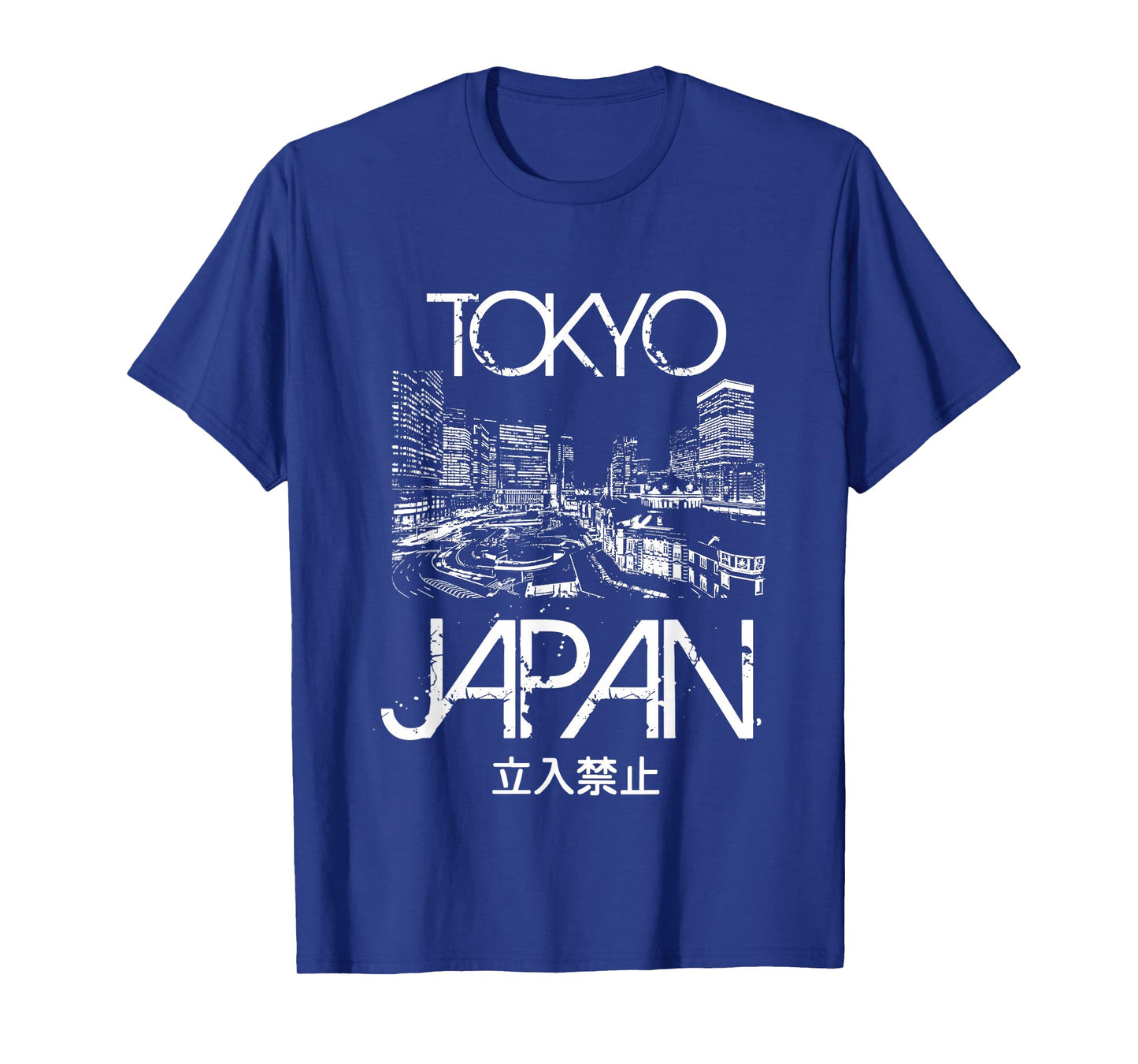 Fox Republic Design Women's Tokyo Japan, Metropolitan Silhouette Black T-Shirt