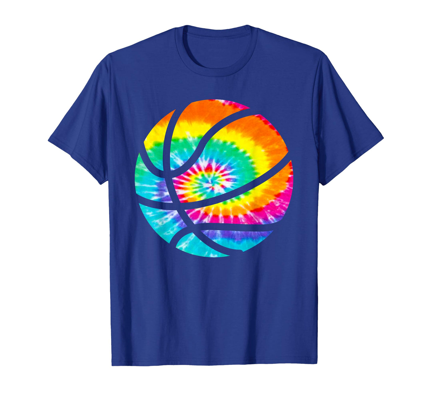 Basketball Tie Dye Shirt - Rainbow Trippy Hippie Tee Shirt T-Shirt