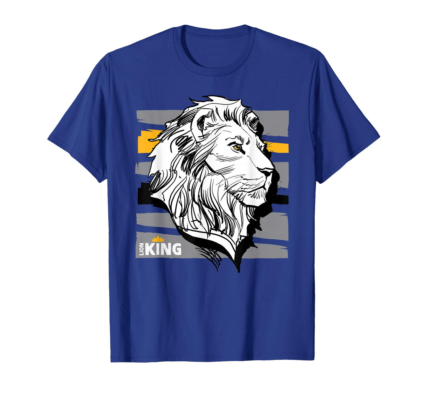 Disney The Lion King Live Action Mufasa Sketched Portrait T-Shirt