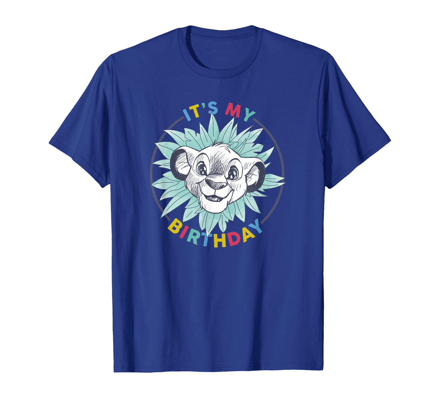 Disney The Lion King Birthday Floral Simba It's My Birthday T-Shirt