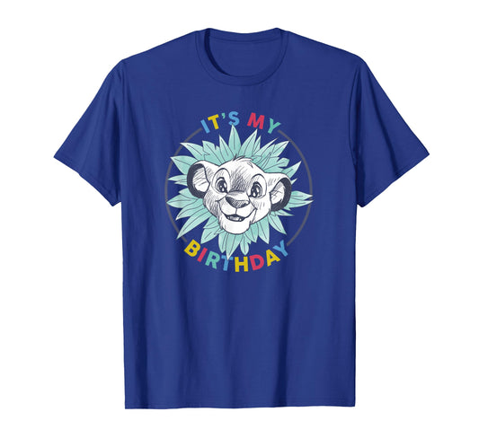 Disney The Lion King Birthday Floral Simba It's My Birthday T-Shirt