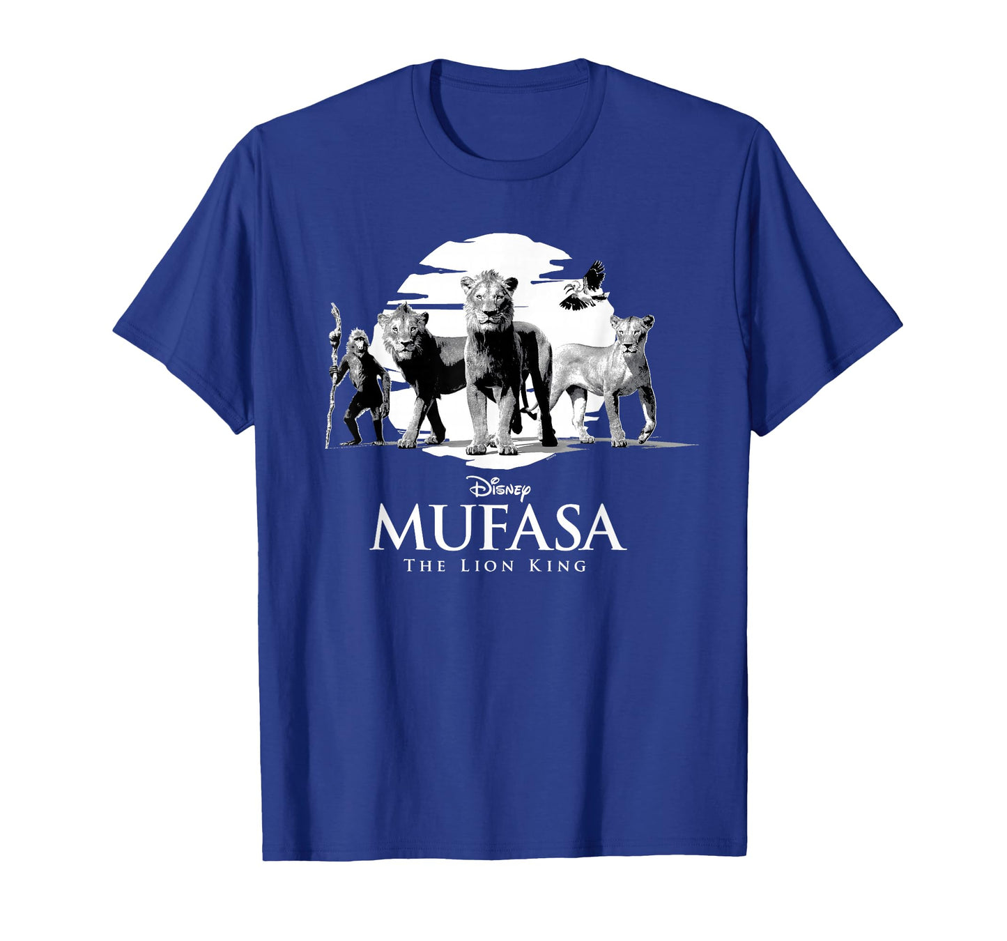 Disney Mufasa: The Lion King Movie Black & White Characters T-Shirt