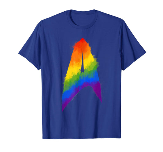 Star Trek Discovery Rainbow Paint Insignia T-Shirt