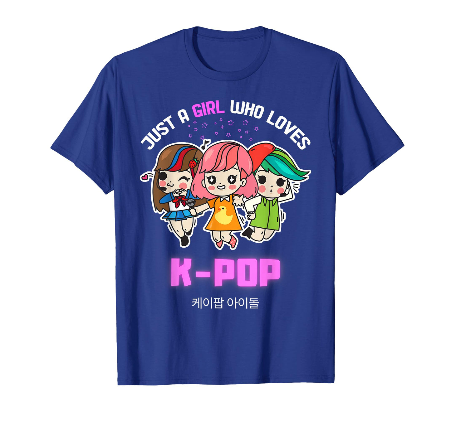 Just A Girl Who Loves K-Pop Gift for Teen Girls K-Pop Merch T-Shirt