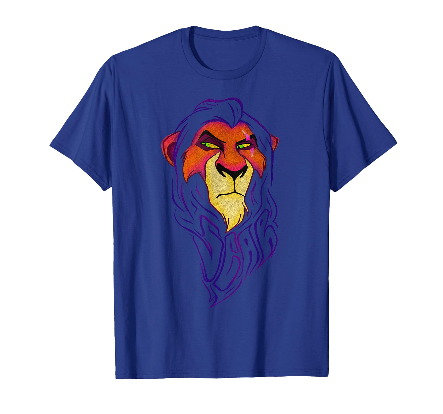 Disney Lion King Scar Long Mane Text T-Shirt