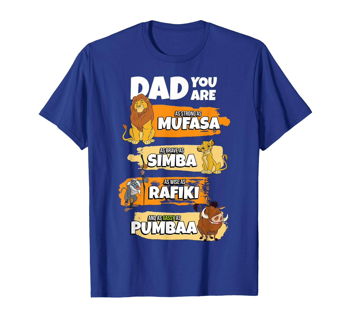 Disney The Lion King Dad You are Word Stack Funny T-Shirt