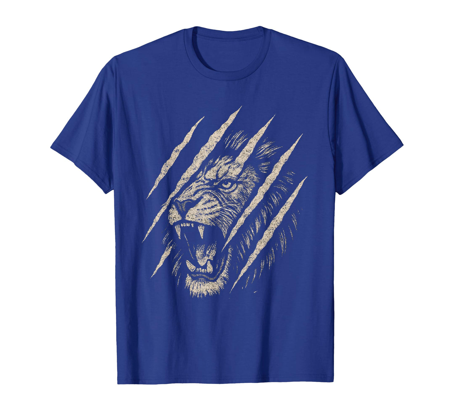 Fierce Roaring Lion T-Shirt Eye Graphic Lion Claw Scratch T-Shirt