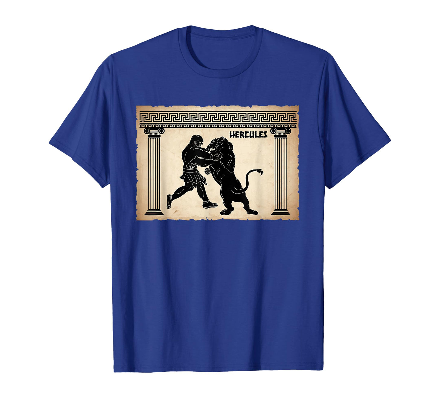 Hercules vs A Lion Greek Mythology Fans Gift Ancient Greece T-Shirt