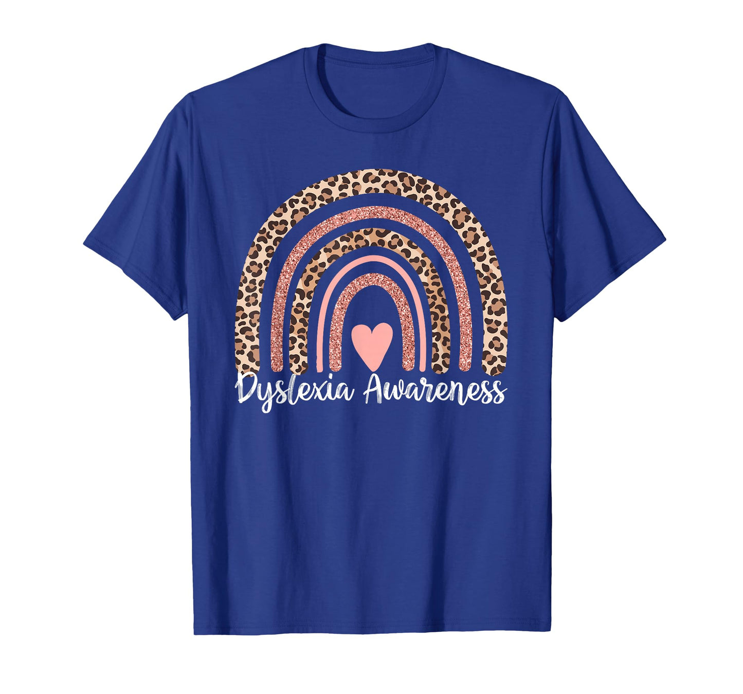 Leopard Rainbow Dyslexia Awareness T-Shirt