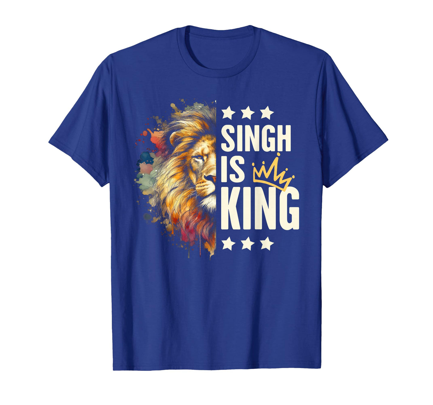 Lion Punjabi Pride Religious Sikh Faith Indian Singh Is King T-Shirt