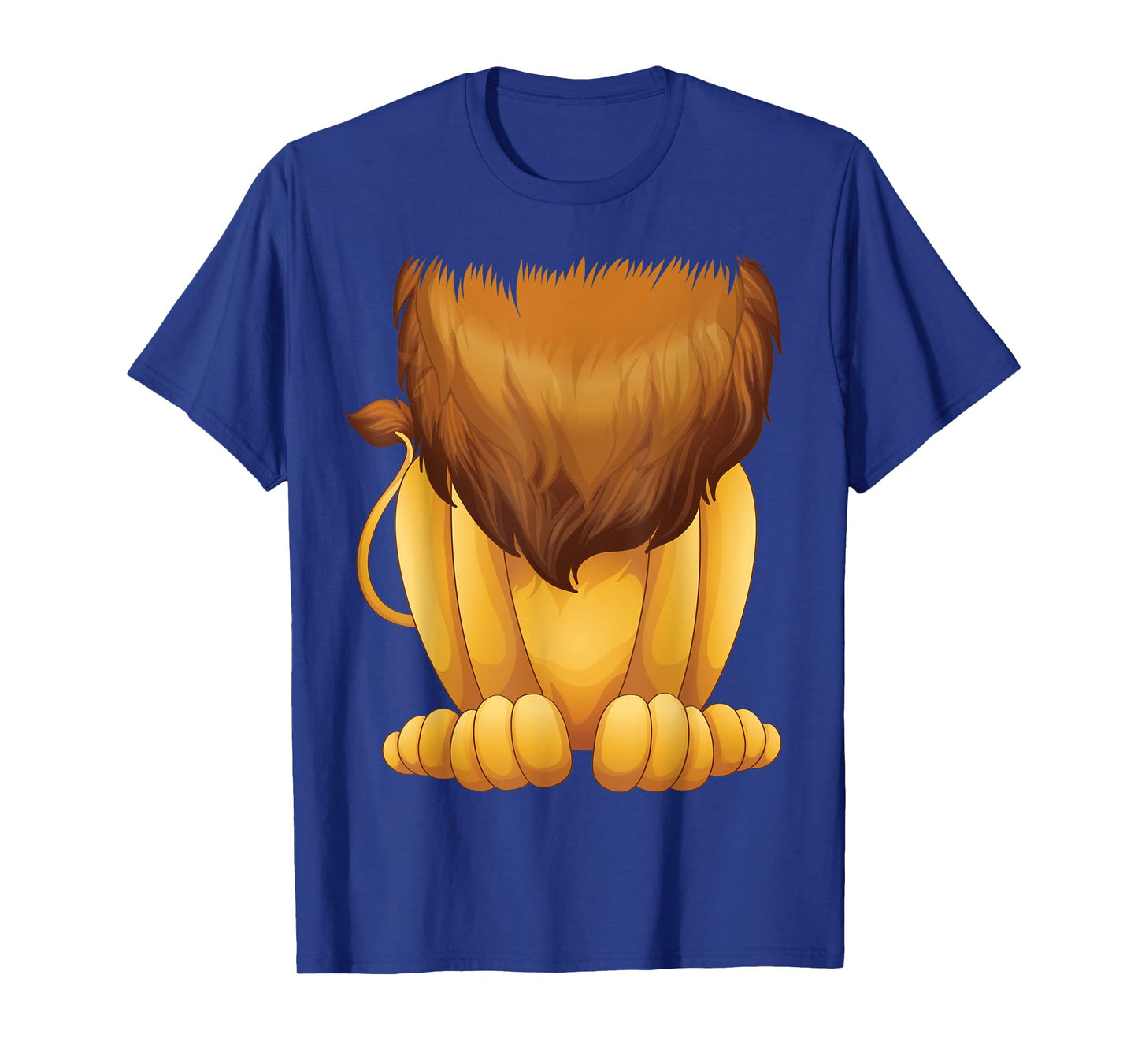 Cute Headless Lion Costume Halloween Funny Big Cat Mane Gift T-Shirt