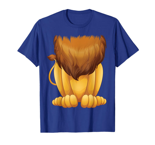 Cute Headless Lion Costume Halloween Funny Big Cat Mane Gift T-Shirt