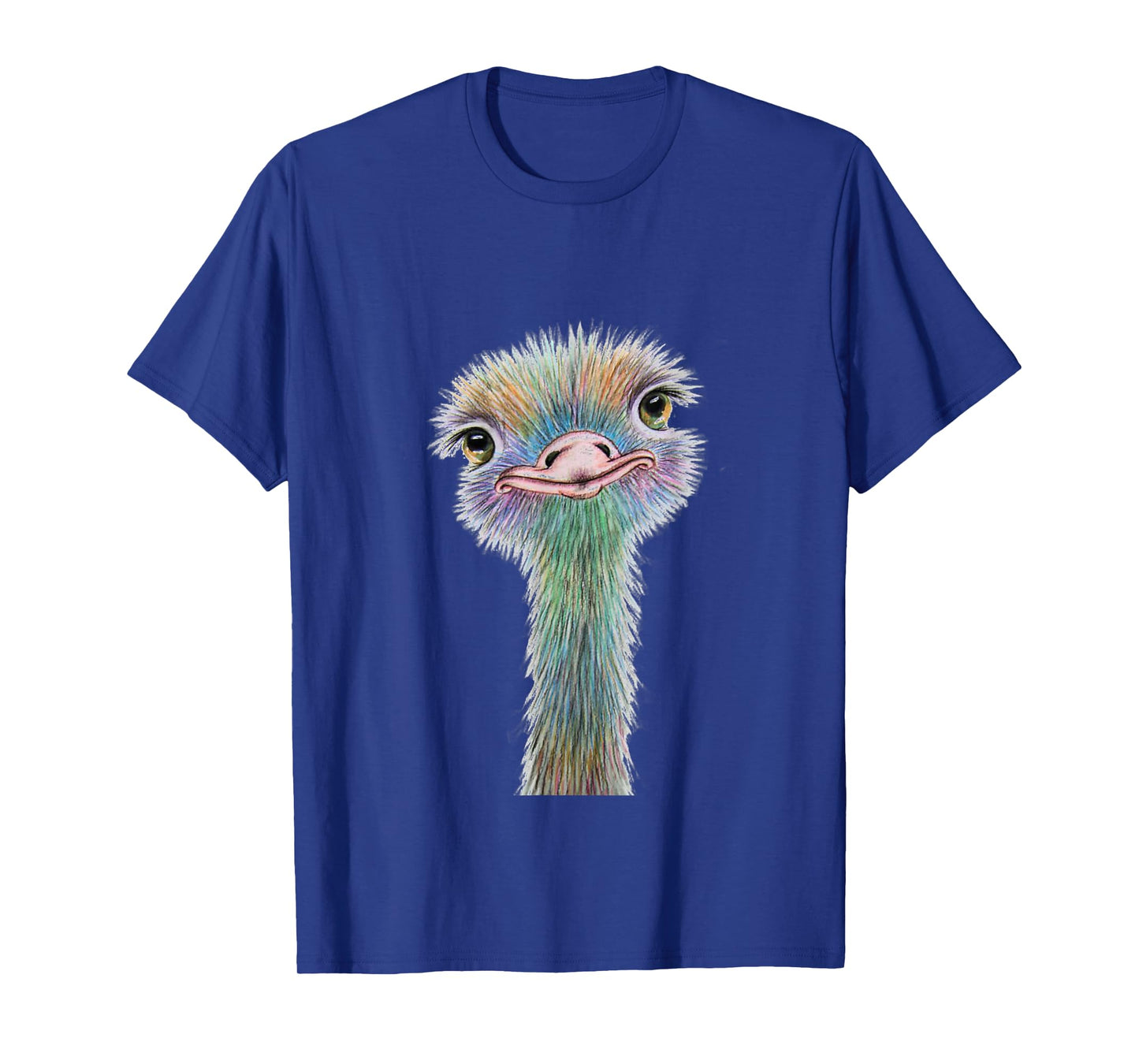 Colorful Ostrich T-Shirt - Beautiful Artistic Animal Tee T-Shirt