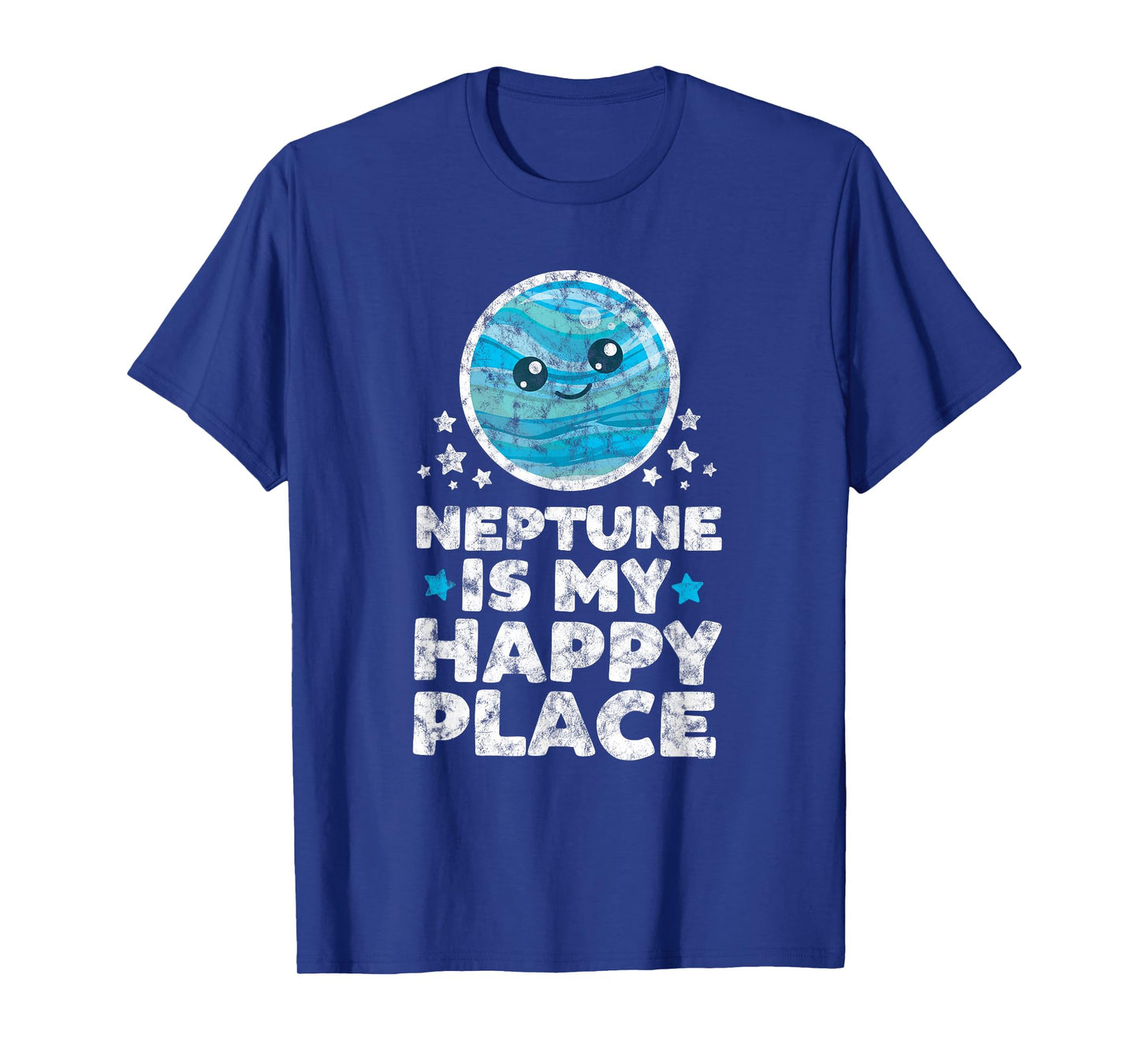 Neptune is My Happy Place | Kawaii Planet Space Astronomer T-Shirt