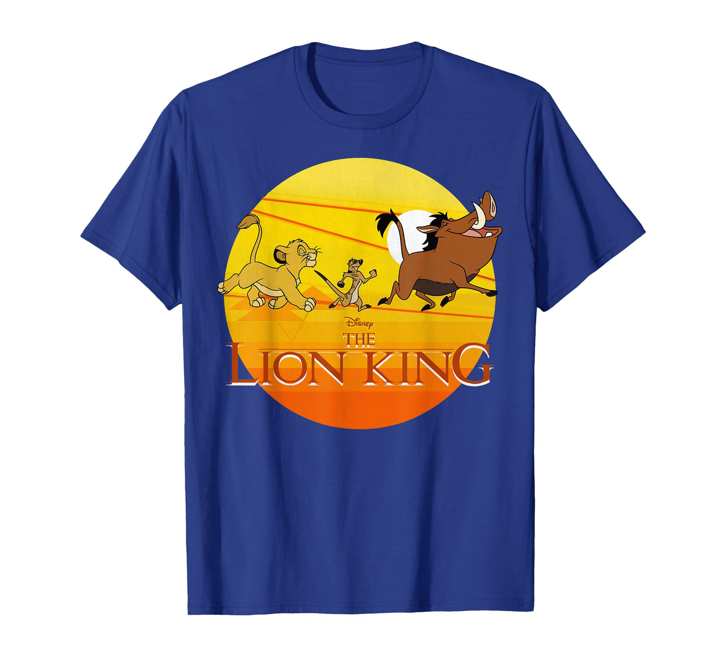 Disney The Lion King Simba Timon And Pumba Sunset T-Shirt