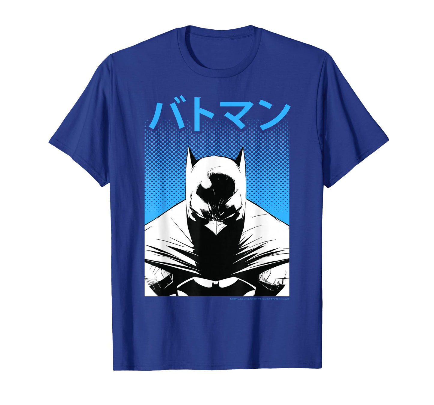 DC Comics Batman Dotted Background Kanji Portrait T-Shirt