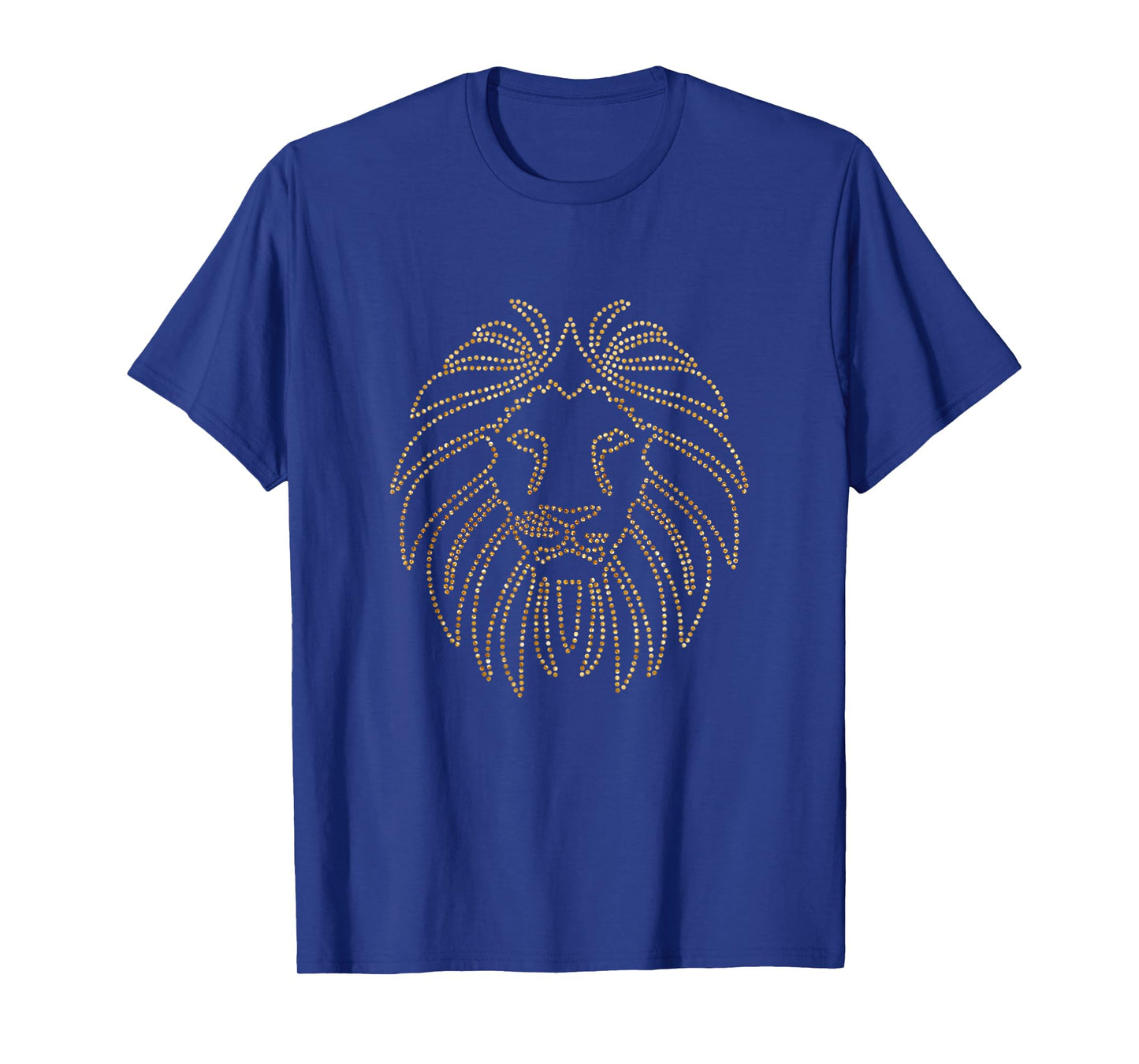 Lion Head Shining Diamonds King of Animals Symbol of Power T-Shirt