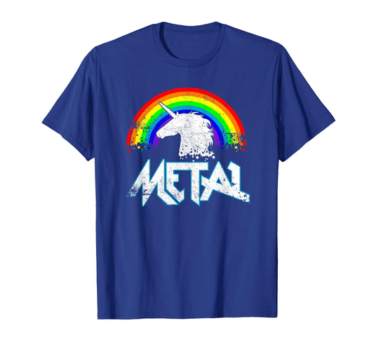 Metal Unicorn Funny Rocker Music Band Festival T Shirt Gift T-Shirt