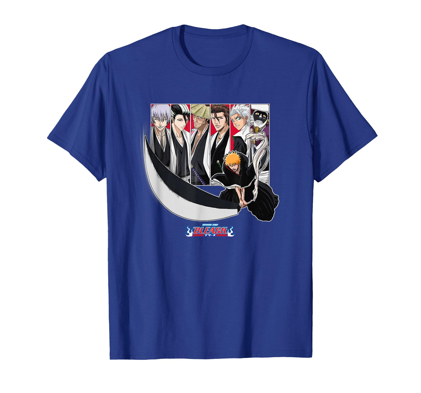 Bleach Ichigo Slash with Characters Anime T-Shirt