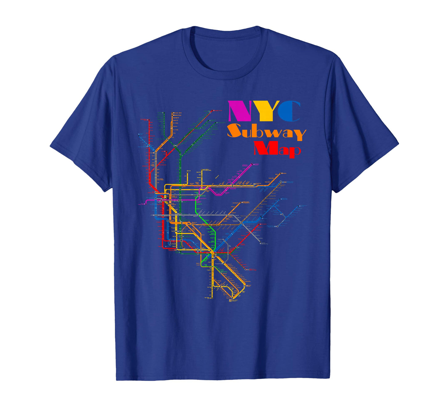 New York City Subway Map Shirt NYC Metro Map T-Shirt Gift T-Shirt