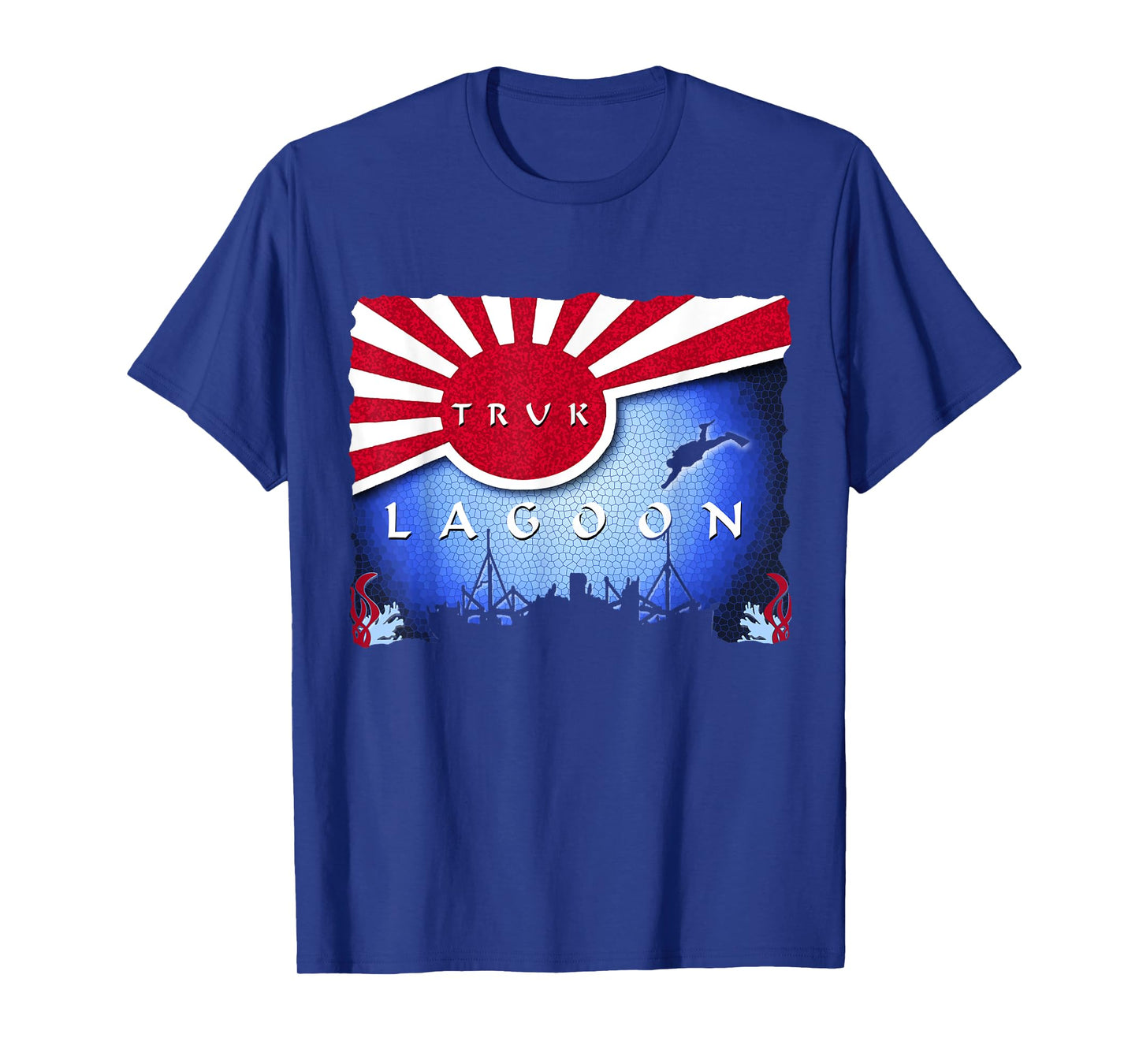 Truk Lagoon Japan Flag Wreck Dive Scuba Diving T-Shirt
