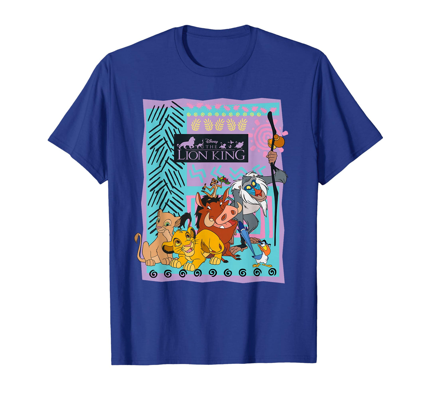 Lion King - Simba Nala Timon Pumbaa Zazu Rafiki Retro Group T-Shirt