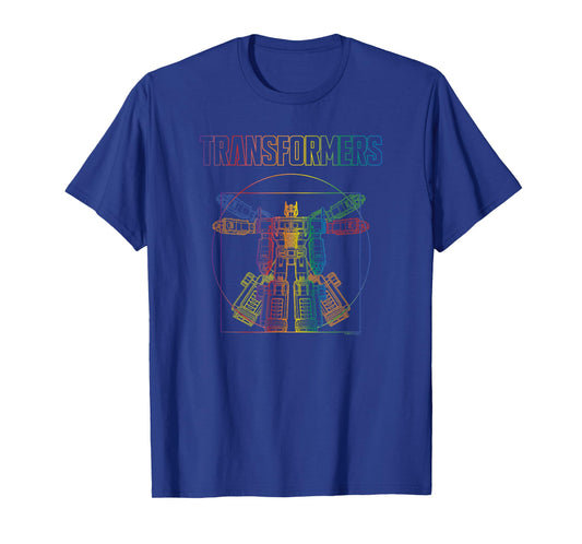 Transformers Pride Vitruvian Optimus Prime Logo T-Shirt