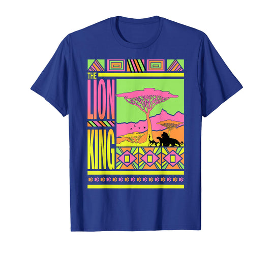 Disney Lion King Retro Geometric Style Poster T-Shirt