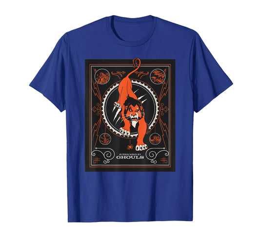 Disney Villains Scar Surrounded by Ghouls Halloween T-Shirt