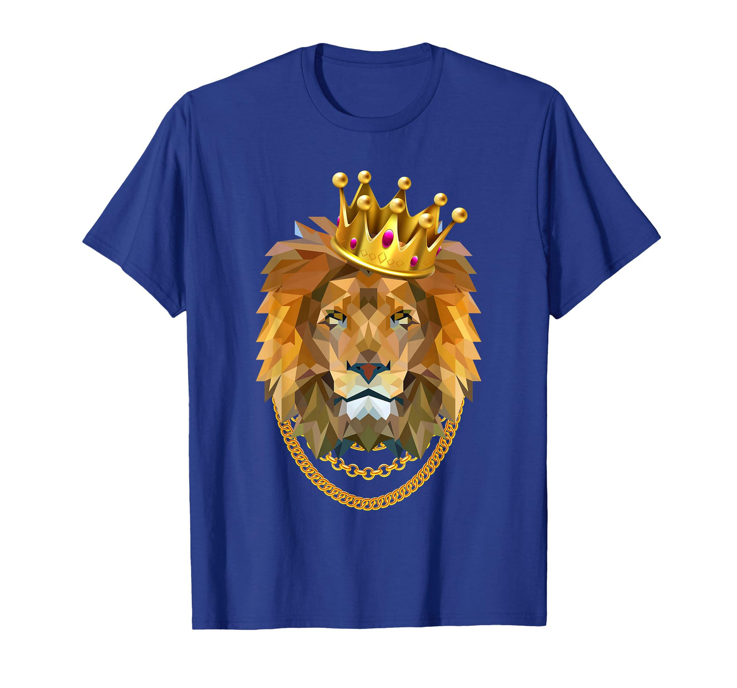 Lion Gangster Golden Crown King T-Shirt