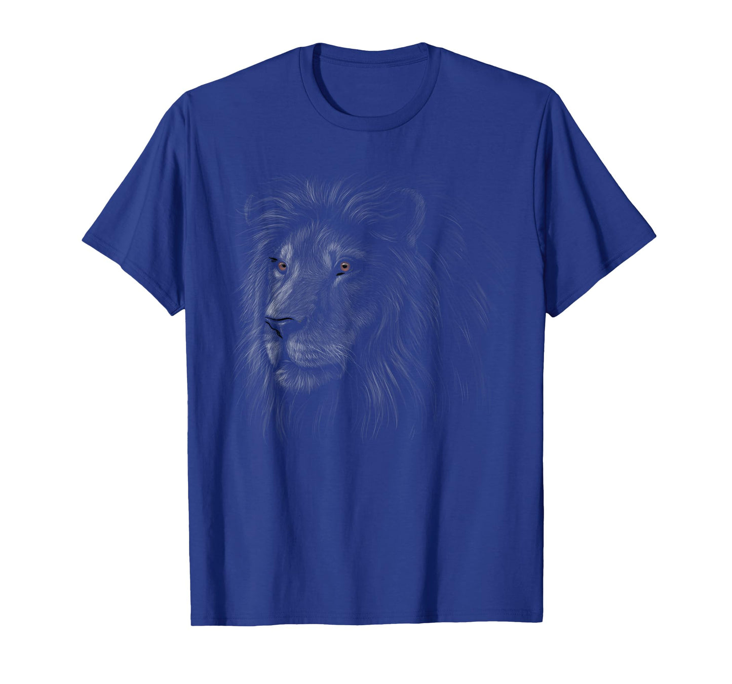 lion head black art gifts for lovers lions King of Animals T-Shirt