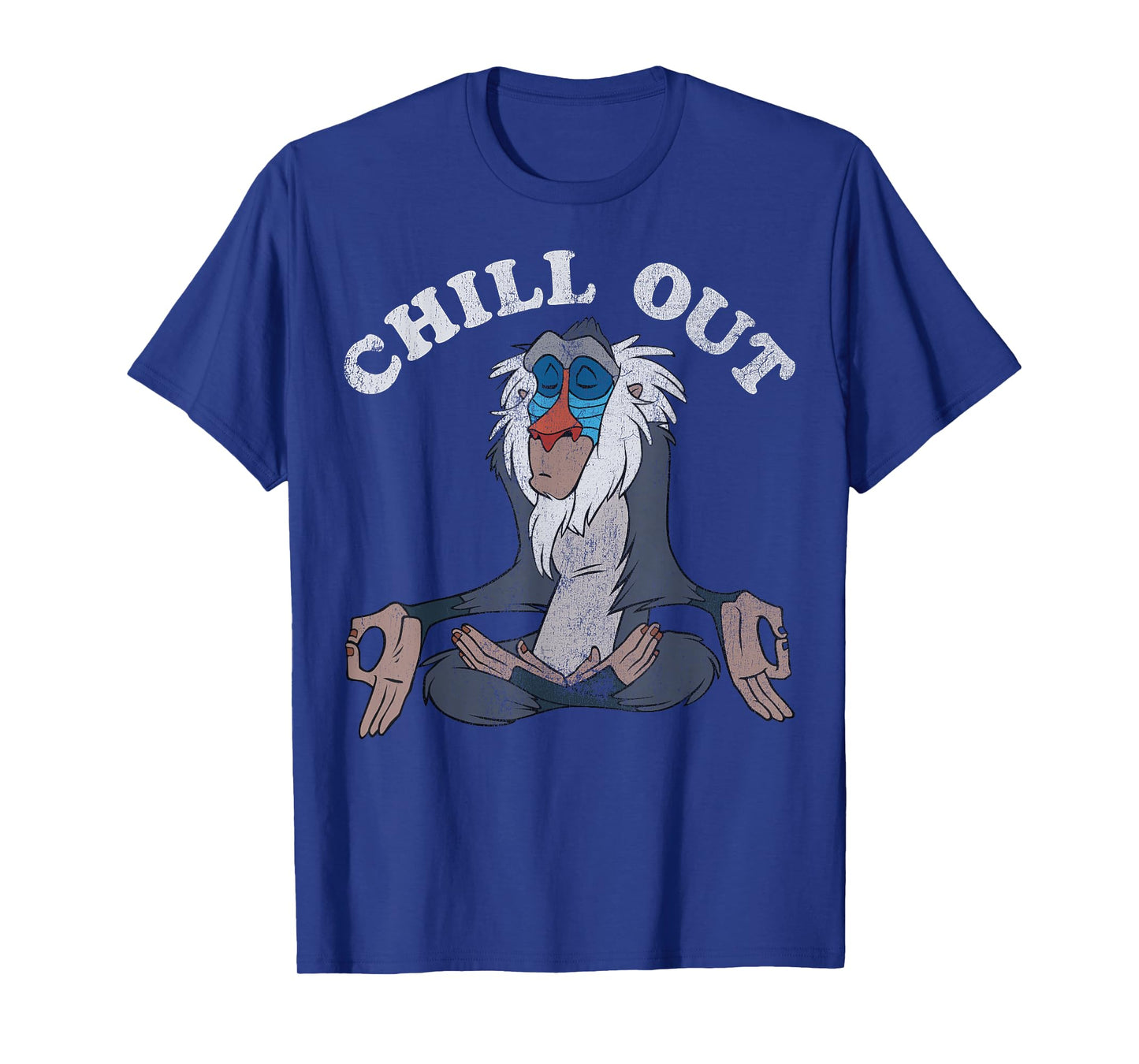 Disney Lion King Rafiki Chill Out Meditation Graphic T-Shirt