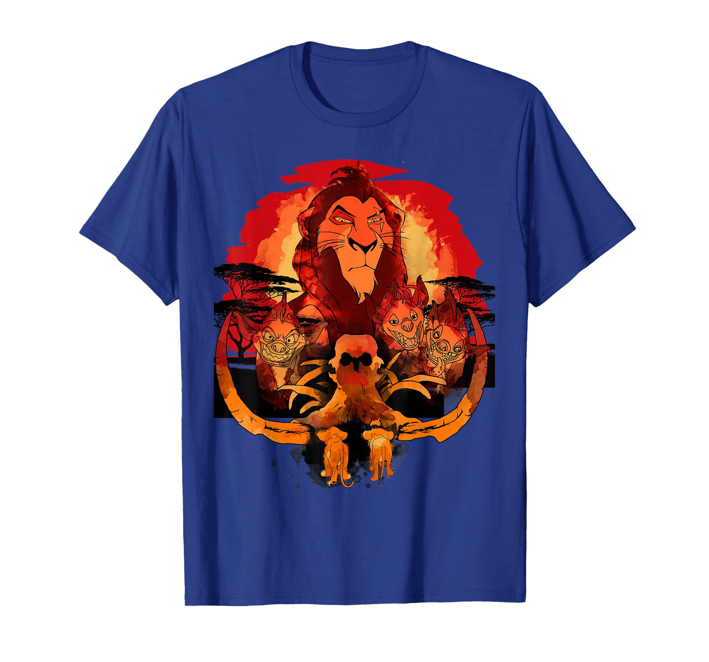 Disney Lion King Scar Watch Simba Nala Dark Watercolor T-Shirt