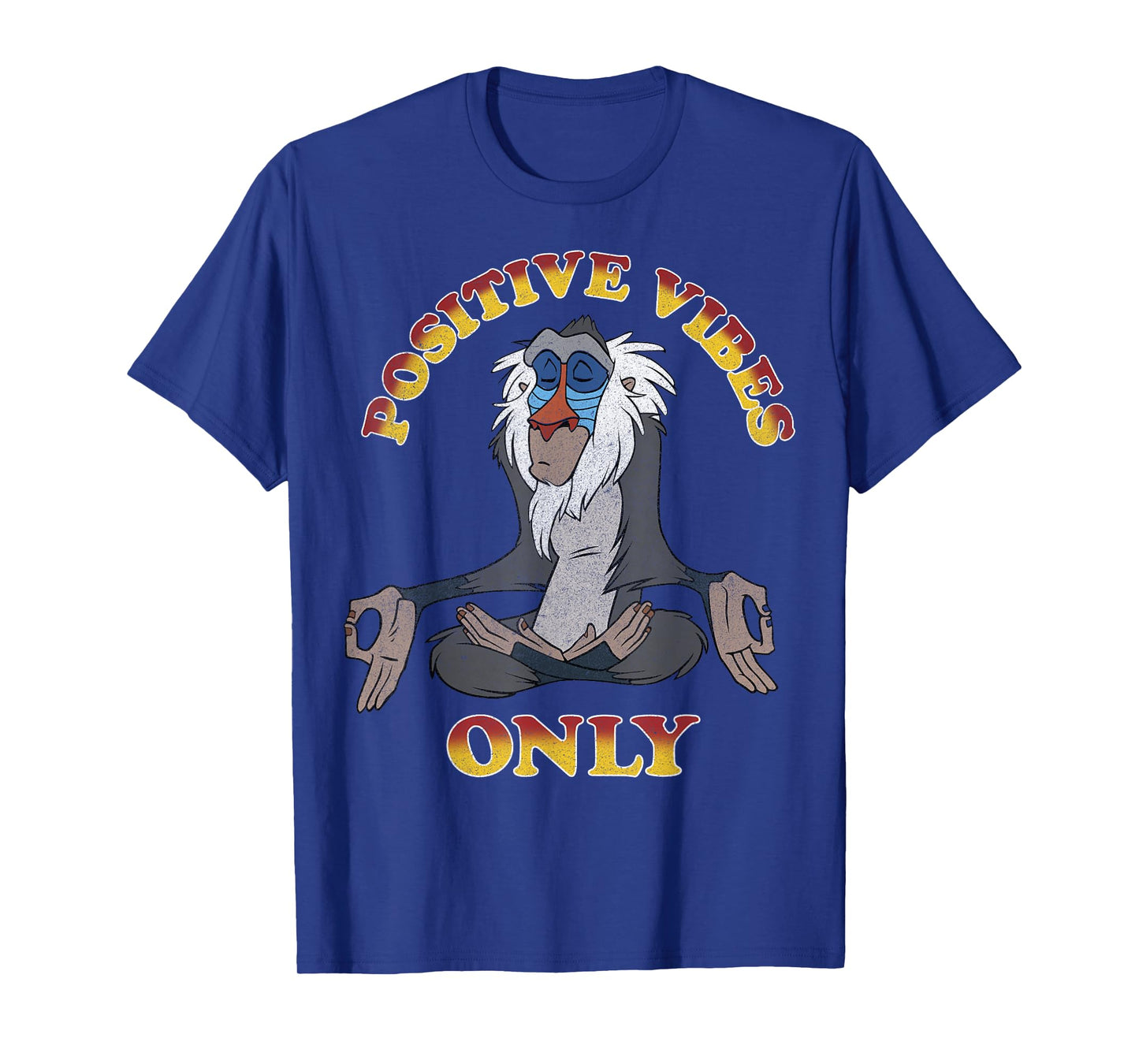 Disney The Lion King Rafiki Positive Vibes Meditation T-Shirt