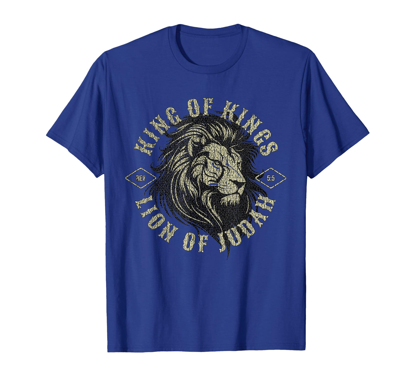 King of Kings Lion of Judah Christian Faith Religious Design T-Shirt