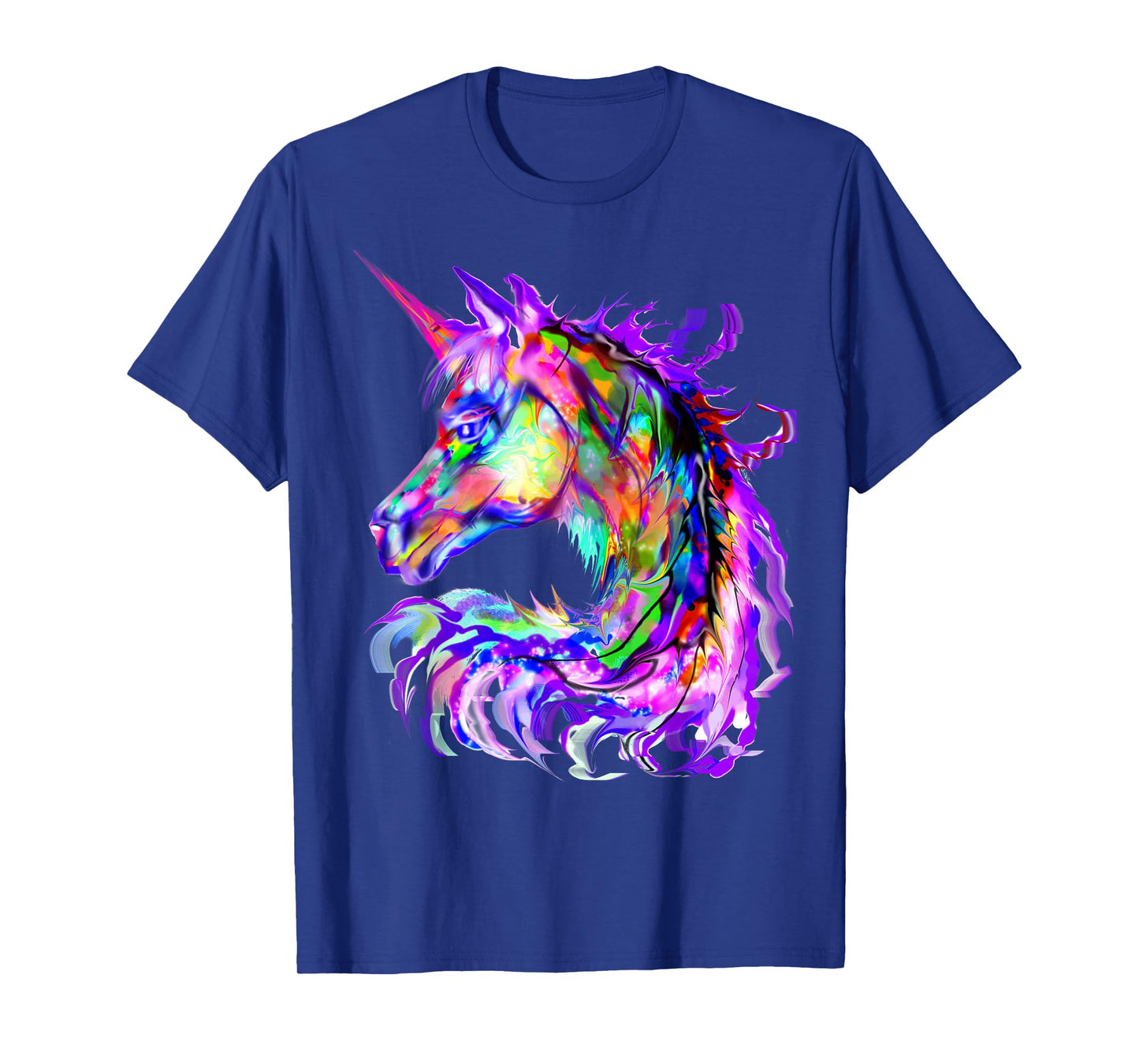 Purple Unicorn Gift Colorful Psychedelic Kawaii Trippy alt T-Shirt Small