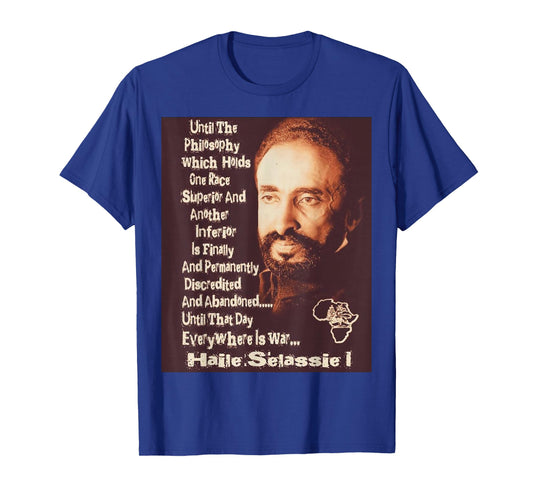 Emperor Haile Selassie Rasta Selassie Ethiopian lion of Juda T-Shirt