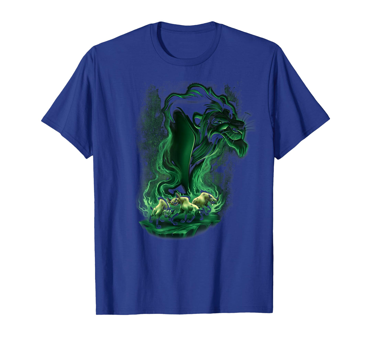 Disney The Lion King Scar & Hyenas Green Smokey Portrait T-Shirt