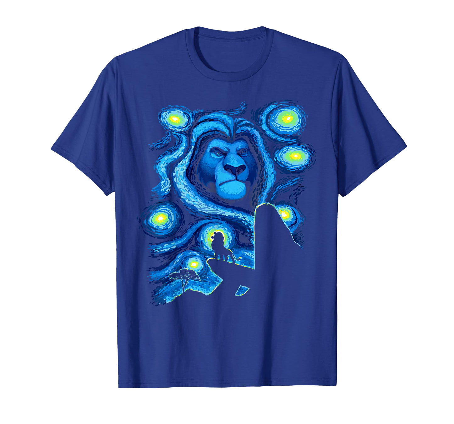 Disney The Lion King Mufasa Starry Night Pride Rock T-Shirt
