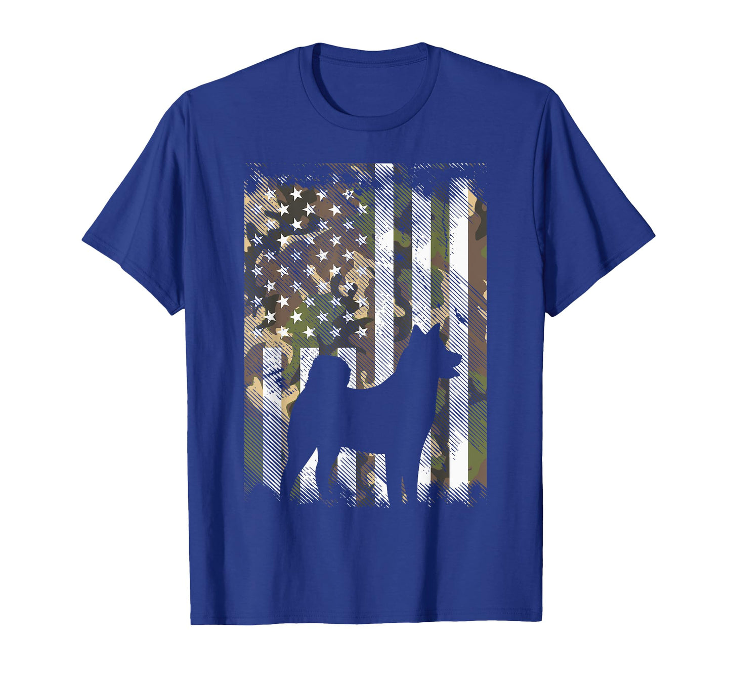 Camo US Flag Shiba Inu Akita Pet Japanese Dog Patriotic Gift T-Shirt for Women Kids Men